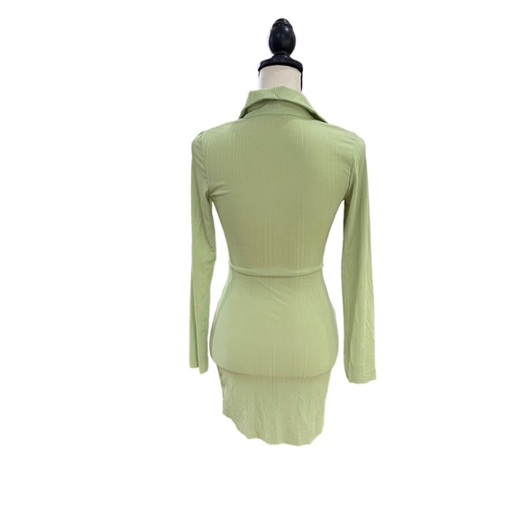 Deep V Twist Mini Dress - Picture 2 of 2